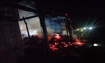 सप्तरीको सप्तकोशी नगरपालिकामा आगलागी, लाखौंको क्षति